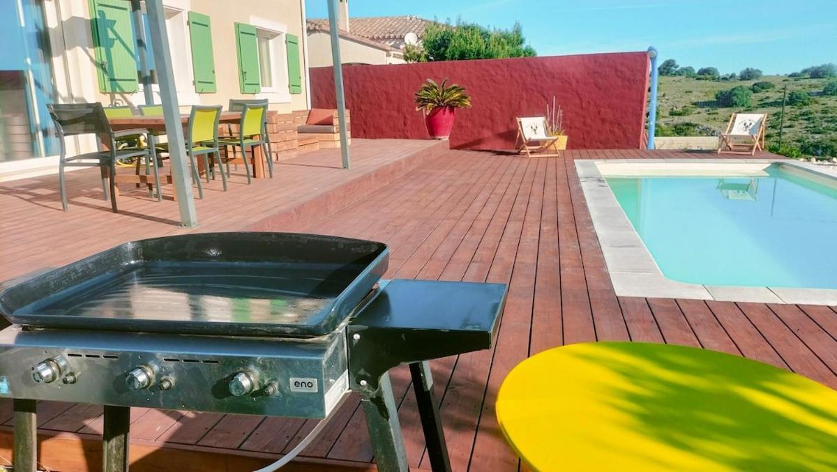 Maison Avec Vue Sur La Mer Et Avec Piscine A Fitou Luaran gambar